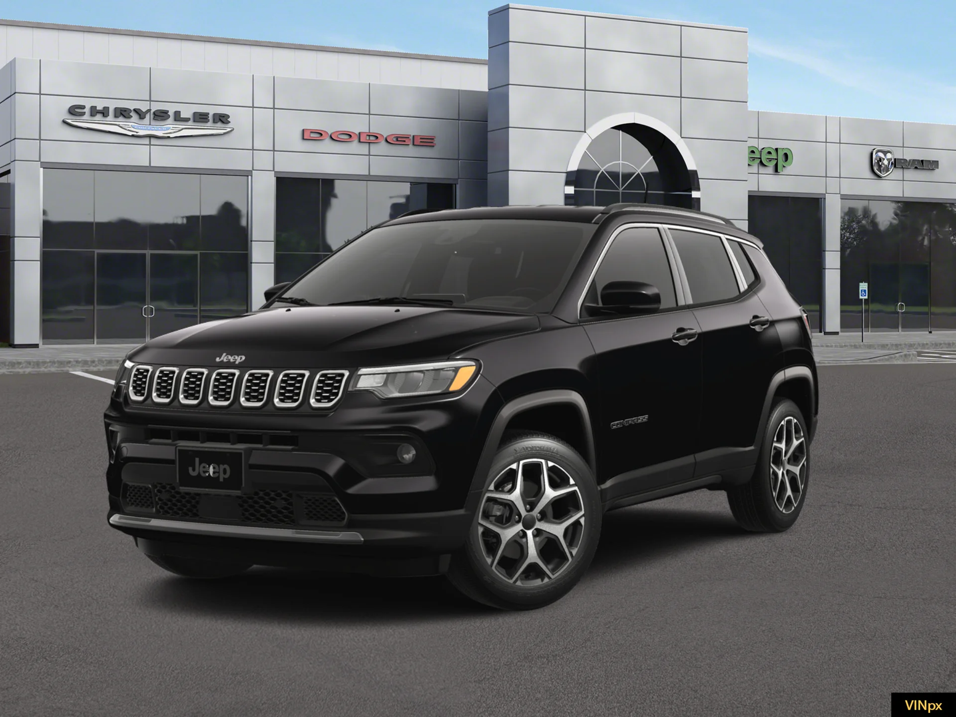 New 2026 Diamond Black Crystal Pearlcoat Jeep Limited image 1