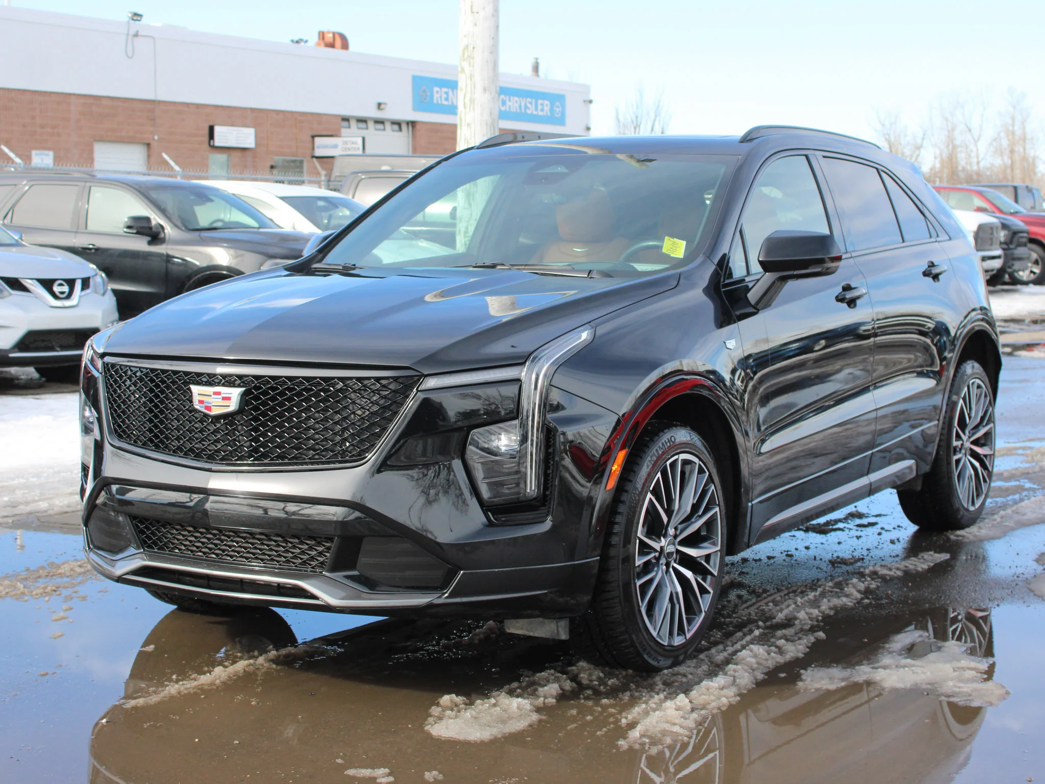 Certified Used 2024 Black Cadillac AWD Sport * 3M PPF | Winter Tires | Adaptive Cruise | Brown Leather | Head-Up Display image 13