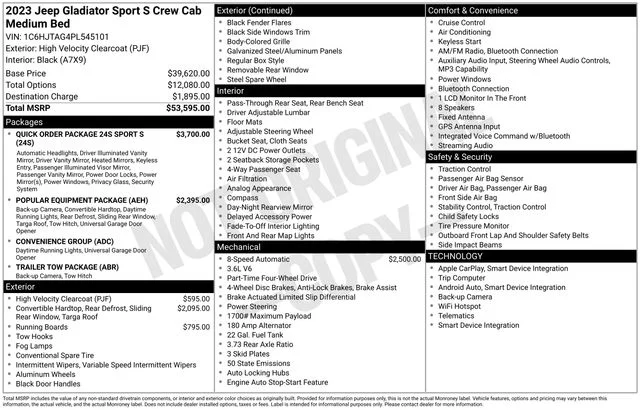 Used 2023 Yellow Jeep Sport S image 31