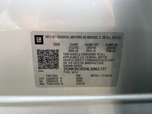 Used 2020 Silver Ice Metallic Chevrolet LT image 17