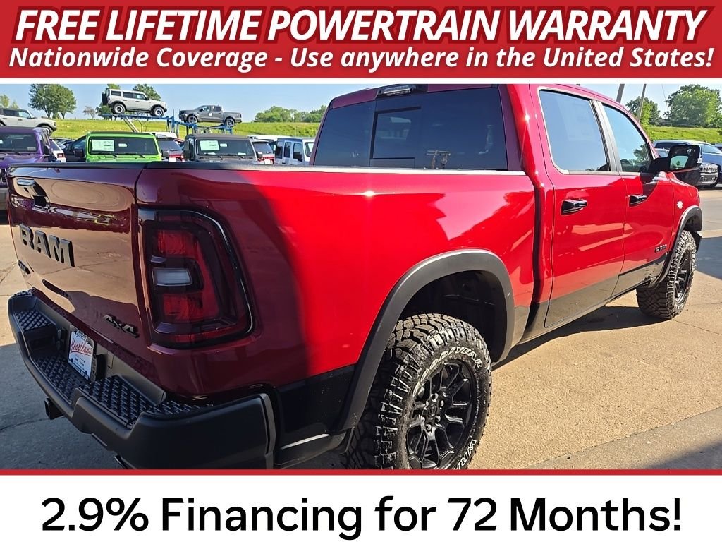 New 2026 Molten Red Pearl-Coat Exterior Paint RAM Rebel image 11