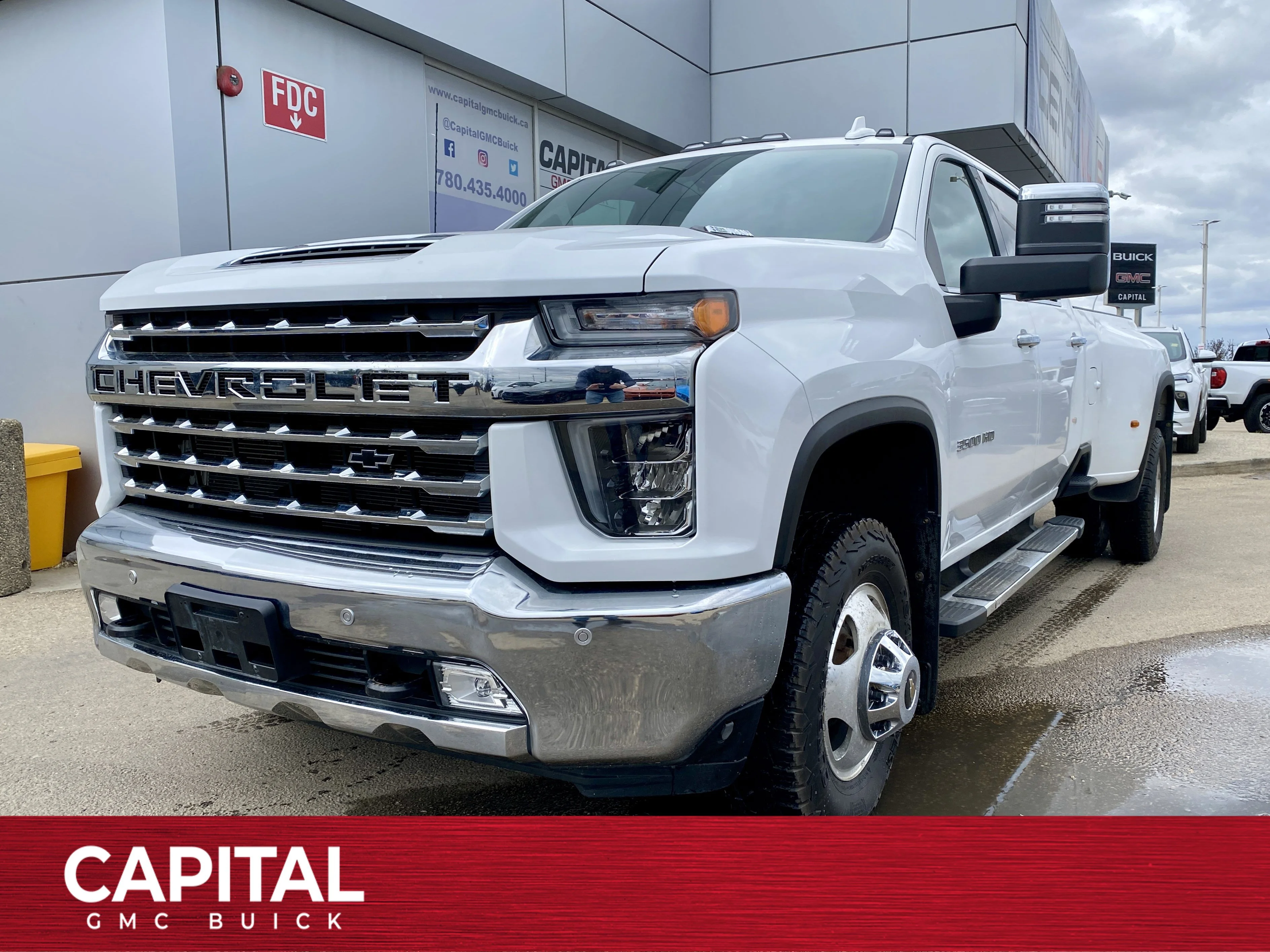 Certified Used 2020 Summit White Chevrolet LTZ Crew Cab  * DUALLY * LEATHER INTERIOR * TOW PACKAGE * image 1