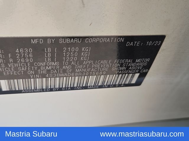 Used 2024 Crystal White Pearl Subaru Premium image 8
