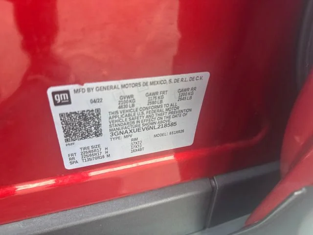 Used 2022 Cherry Red Tintcoat Chevrolet LT image 34