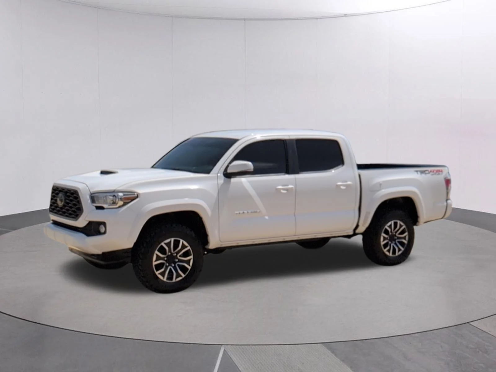 Used 2021 Super White Toyota TRD Sport image 1
