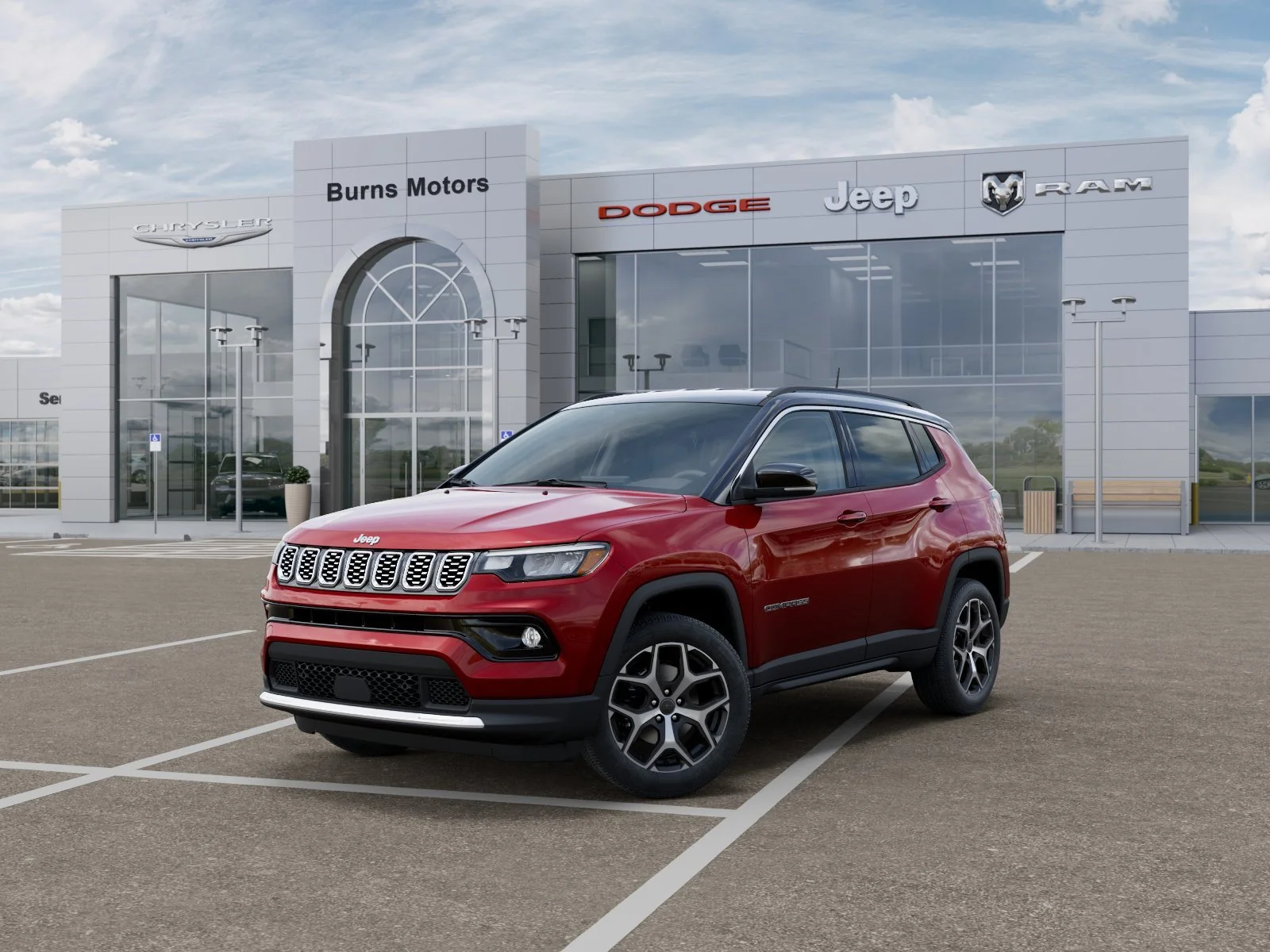 New 2026 Red Hot Pearl-Coat Exterior Paint Jeep Limited image 1