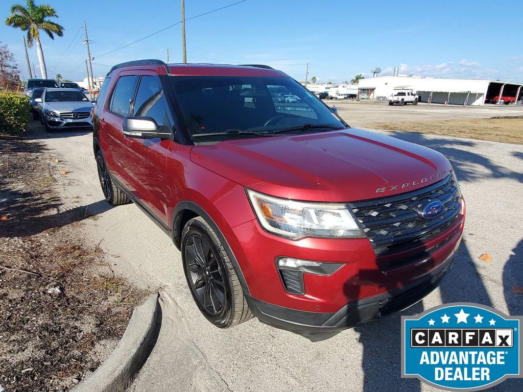 Used 2018 Ford Explorer XLT with VIN 1FM5K7D89JGA12211 for sale in Punta Gorda, FL