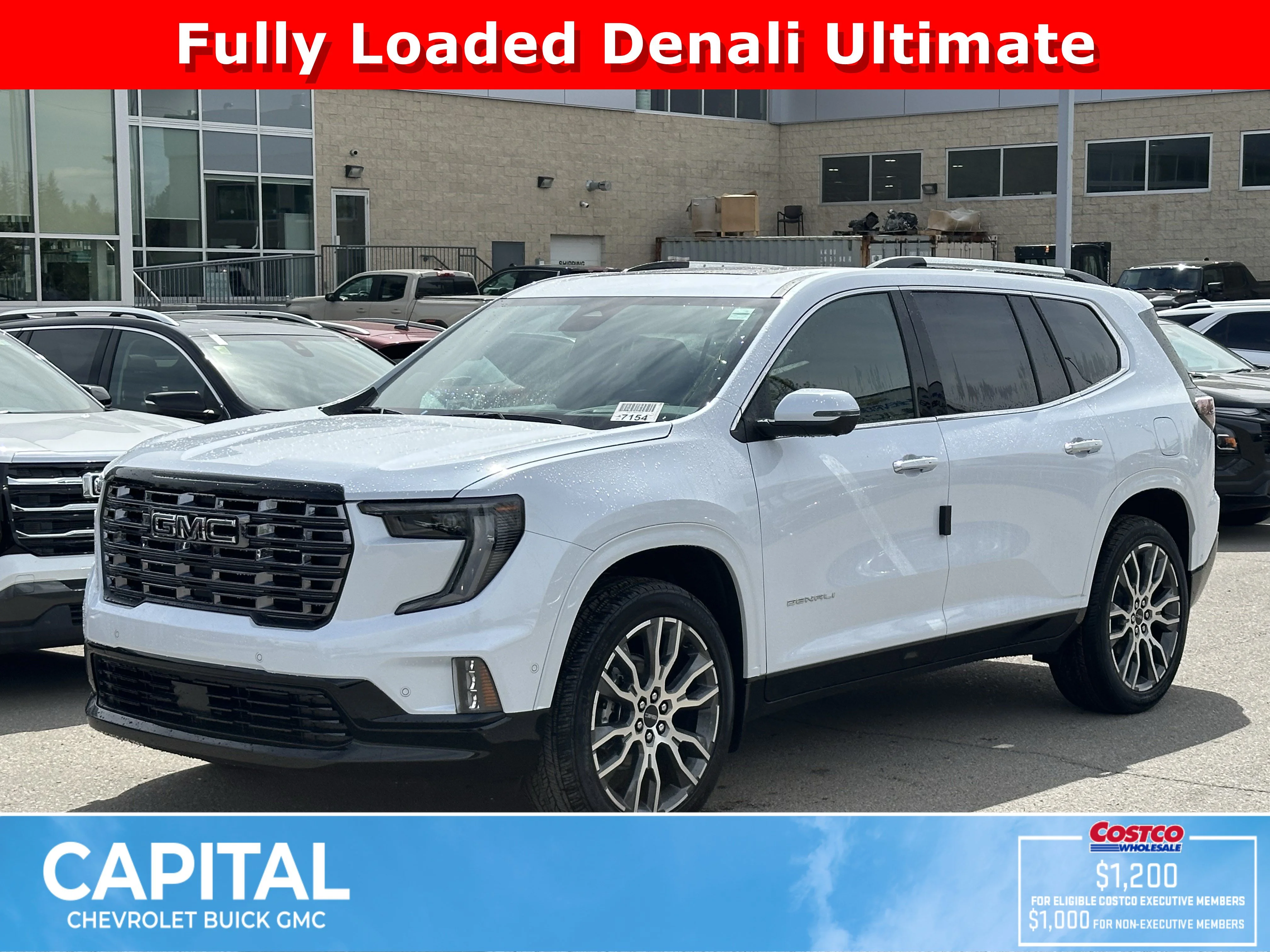 New 2026 Glacier White Tricoat GMC Denali Ultimate image 1