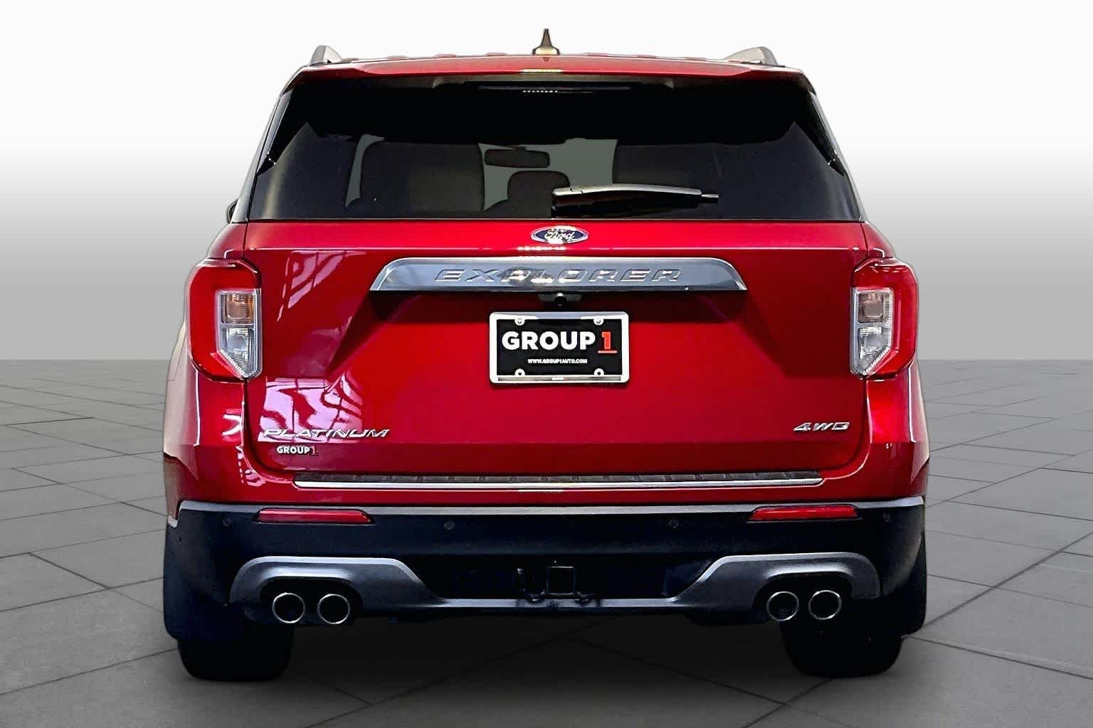 Used 2021 Rapid Red Metallic Tinted Clearcoat Ford Platinum image 8