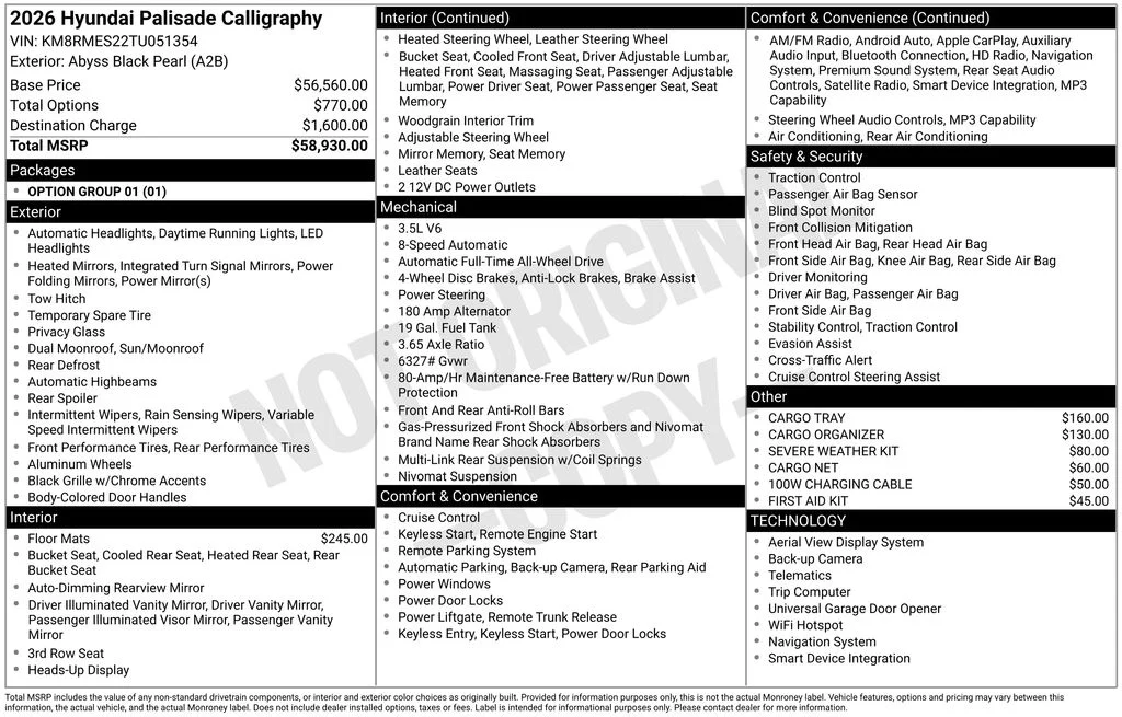 Used 2026 Black Hyundai Calligraphy image 44