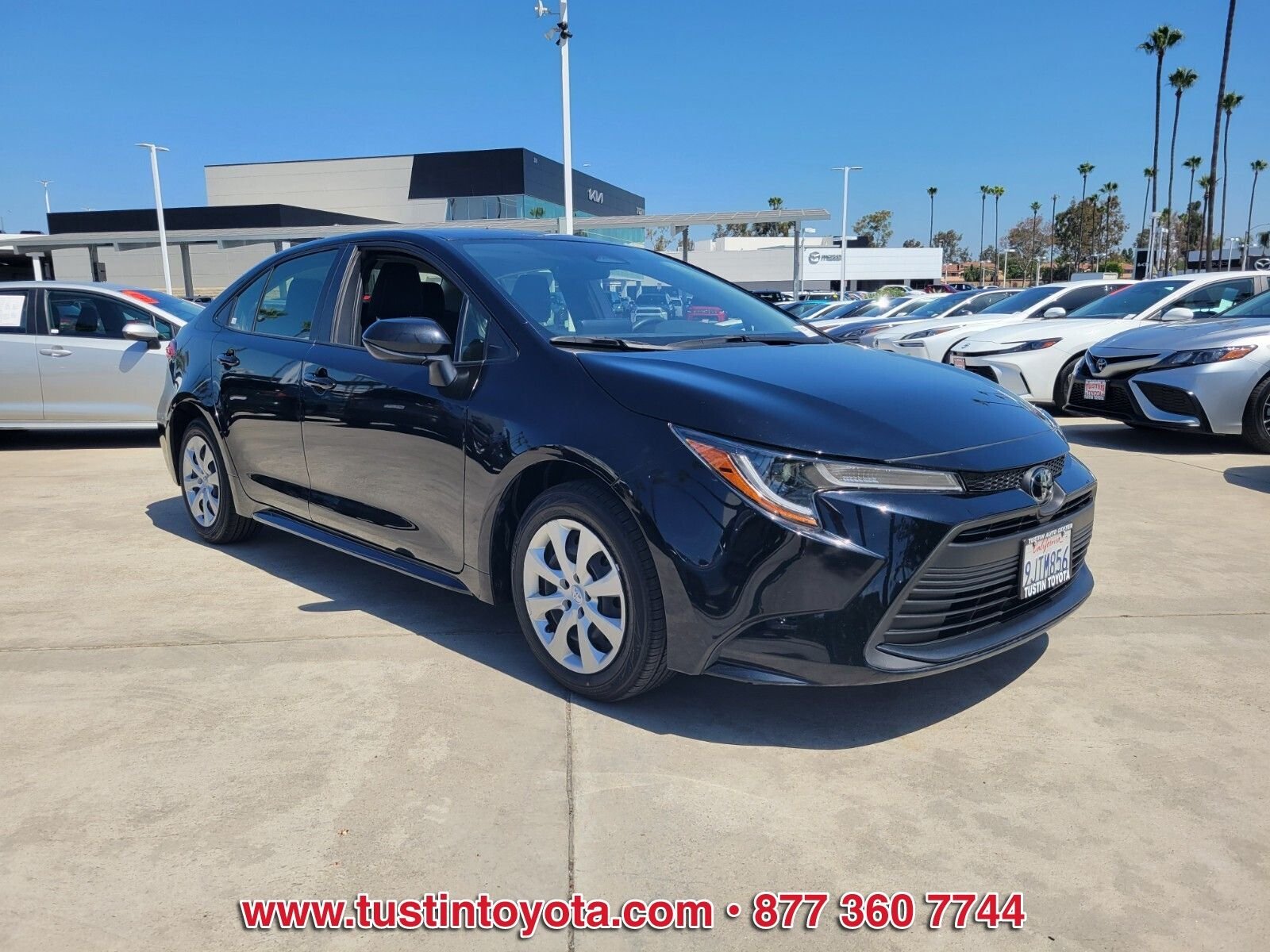 Certified Used 2024 Black Toyota LE image 2