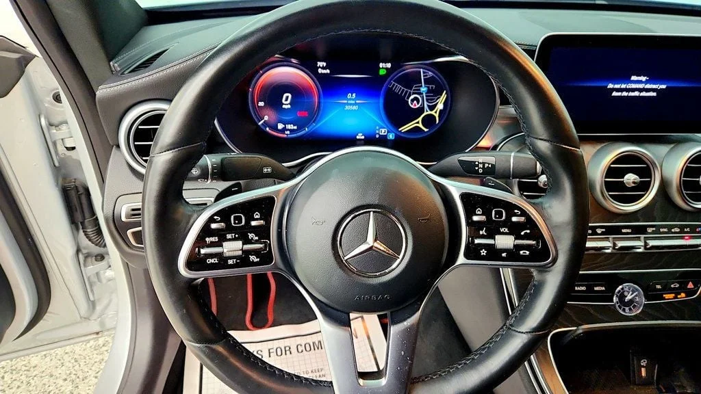 Used 2021 Iridium Silver Metallic Mercedes-Benz C 300 Coupe w/ AMG® Line & Designo Nappa Leather Pkg image 13