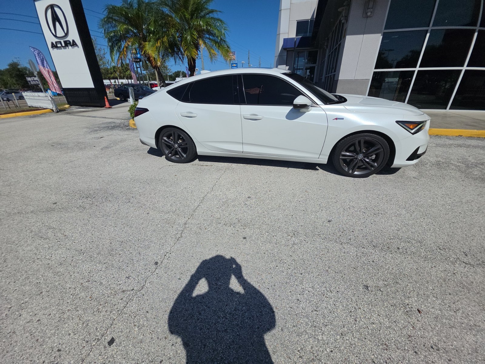 Used 2024 Platinum White Pearl Acura A-Spec Tech Package image 3