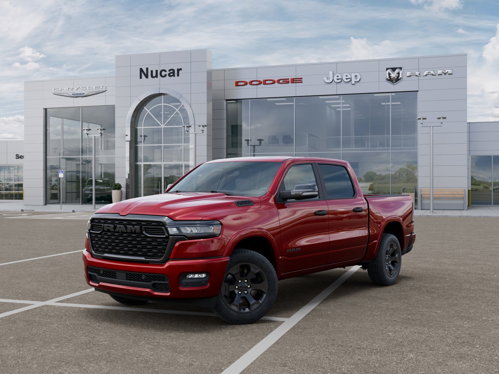 New 2026 Molten Red Pearl-Coat Exterior Paint RAM Big Horn/Lone Star image 2