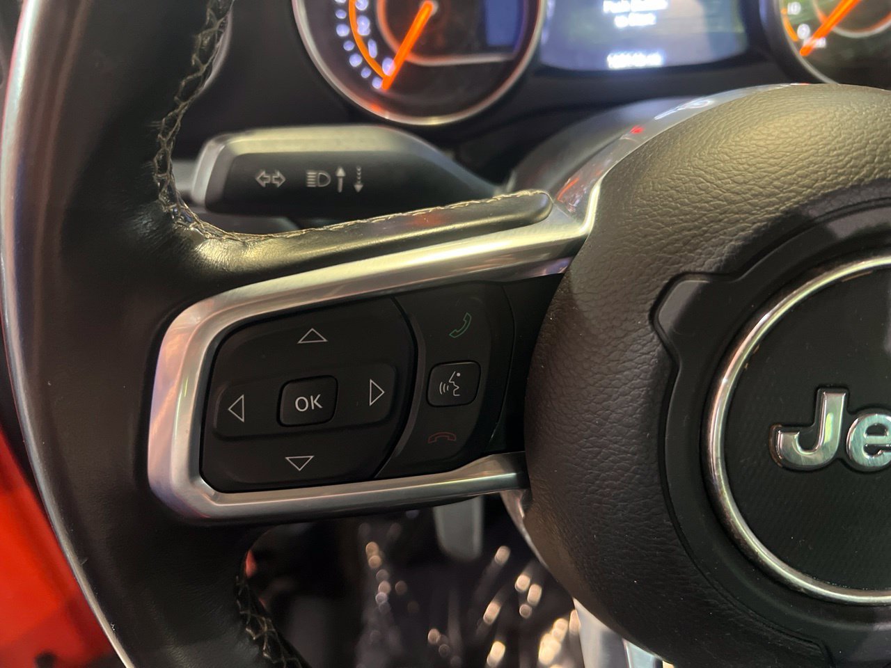 Used 2020 Orange Jeep Unlimited Sahara image 24