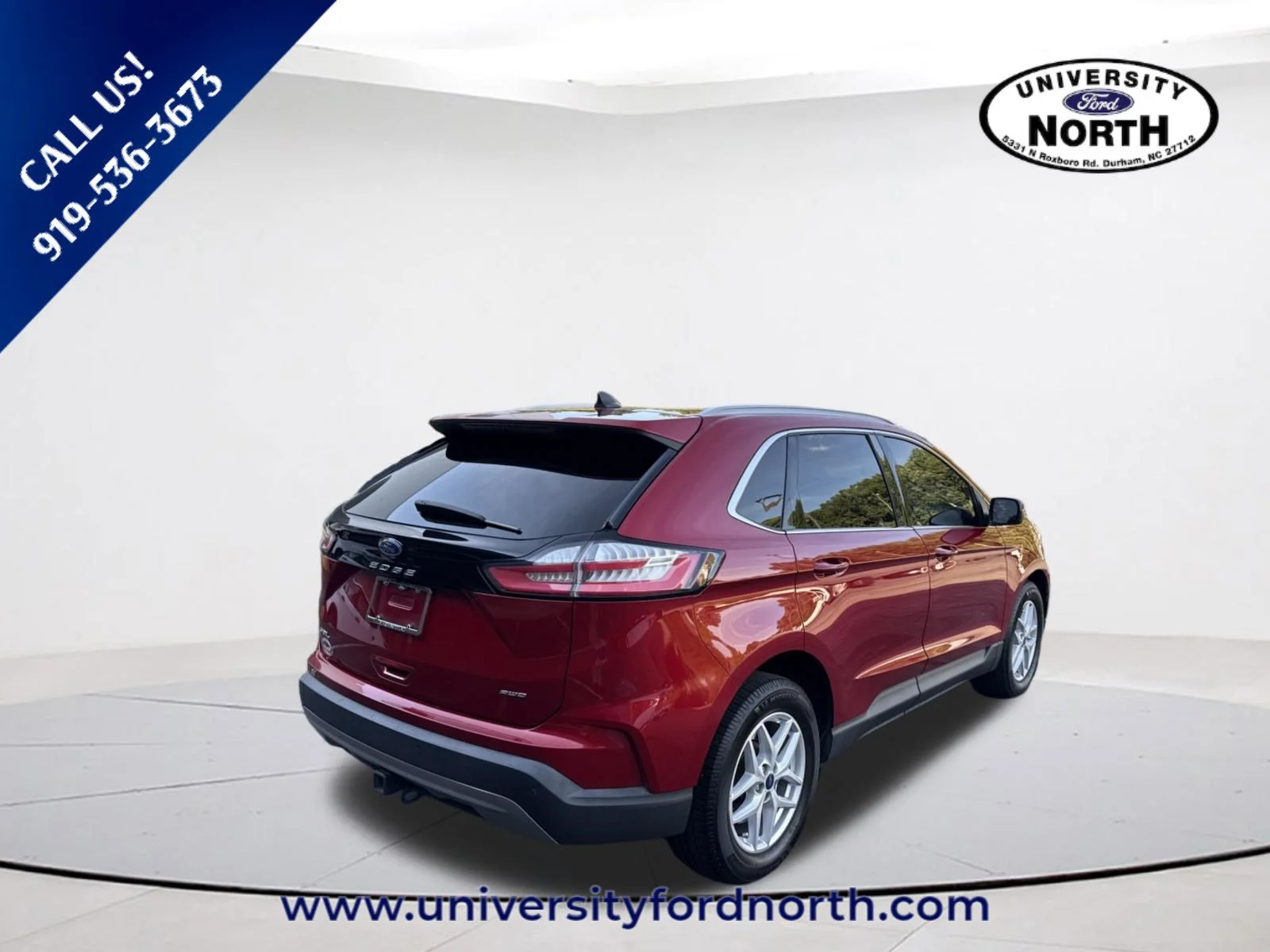 Used 2021 Rapid Red Metallic Tinted Clearcoat Ford SEL image 7