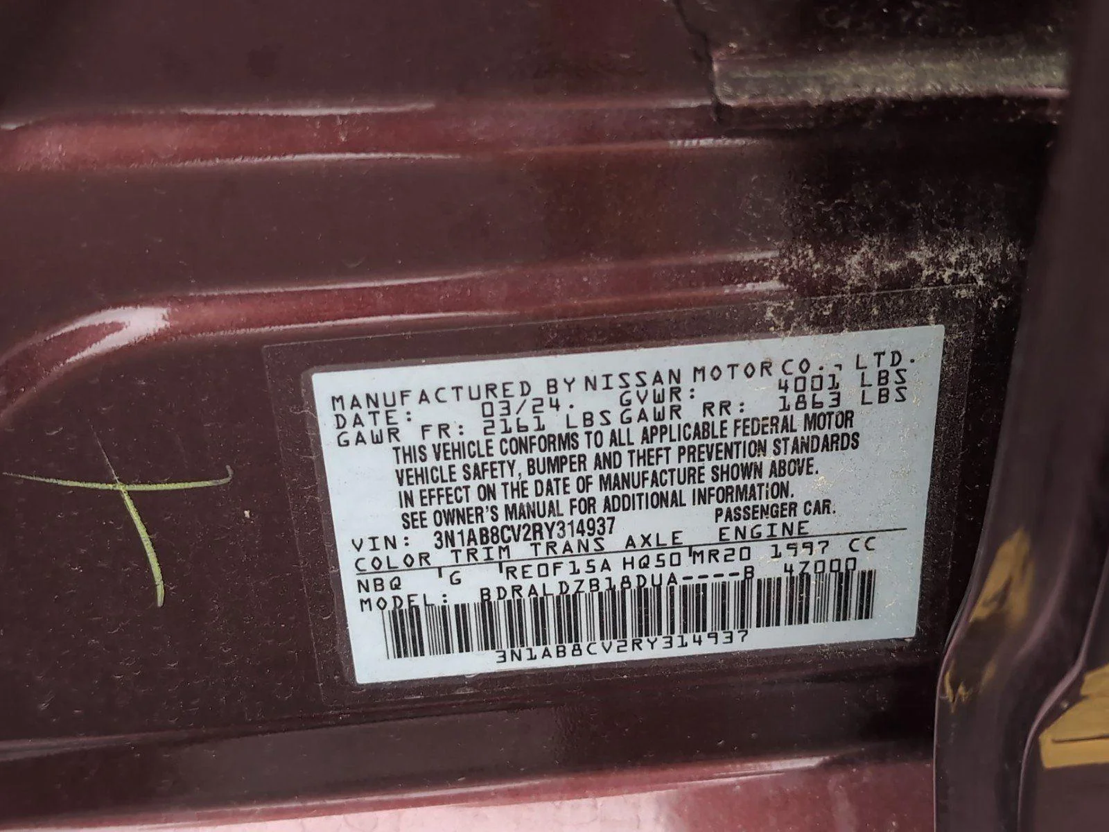 Used 2024 Rosewood Metallic Nissan SV image 13