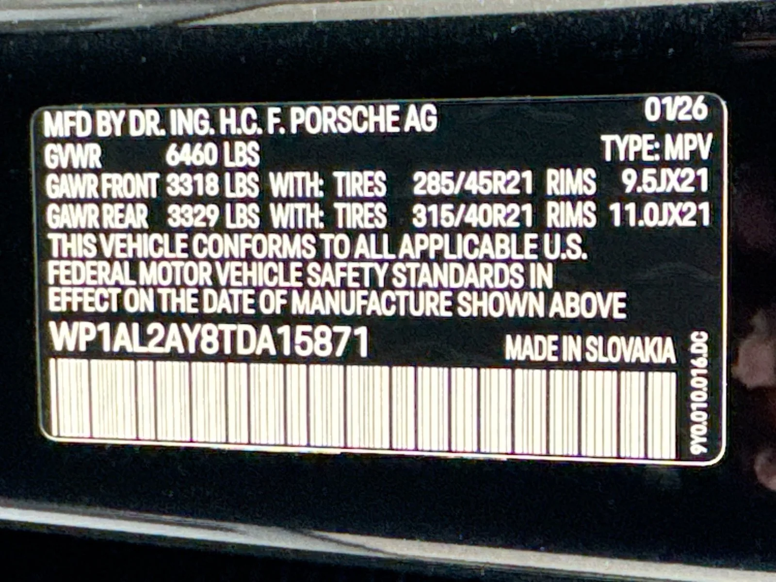 New 2026 Chromite Black Metallic Porsche S image 26