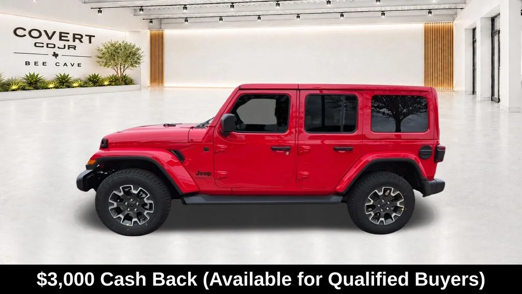 New 2026 Firecracker Red Clear-Coat Exterior Paint Jeep Sahara image 6