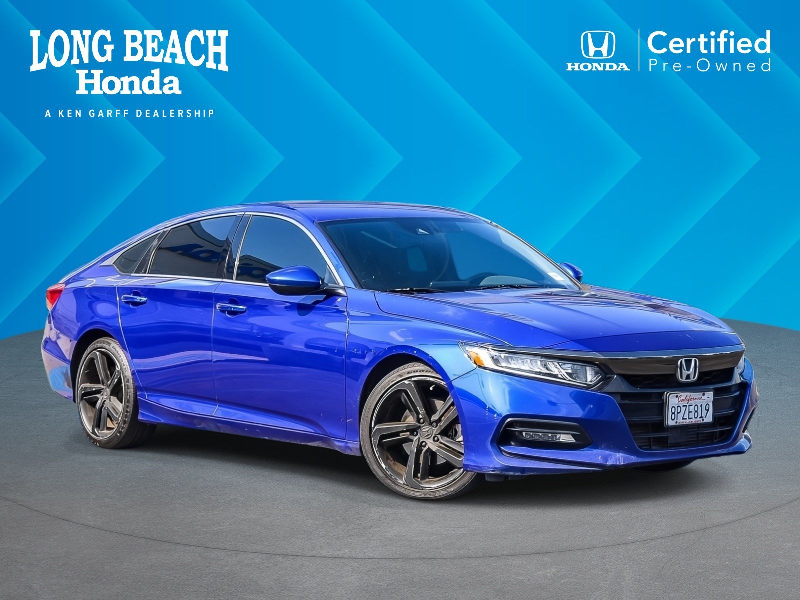 Certified Used 2020 Obsidian Blue Pearl Honda Sport image 1