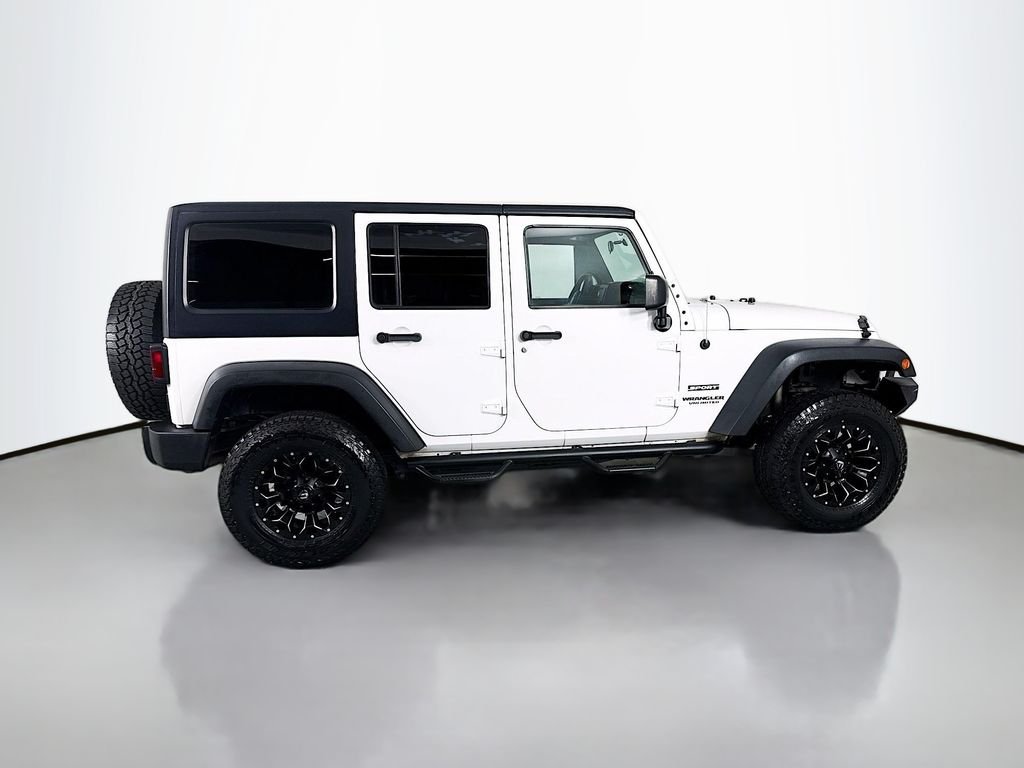 Used 2015 White Jeep Unlimited Sport image 8