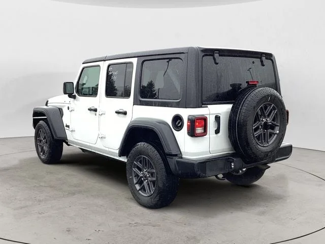 Certified Used 2025 Bright White Clearcoat Jeep Sport S image 3