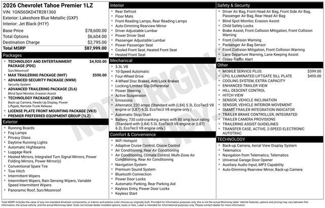 New 2026 Lakeshore Blue Metallic Chevrolet Premier image 28