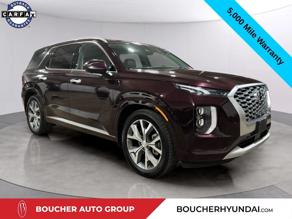 Certified Used 2021 Sierra Burgundy Hyundai Limited image 1