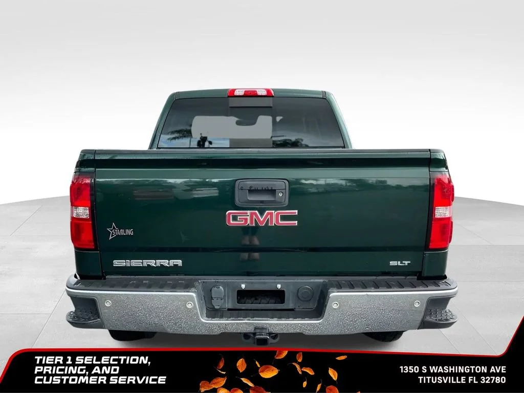 Used 2015 EMERALD GREEN METALLIC GMC SLT image 6