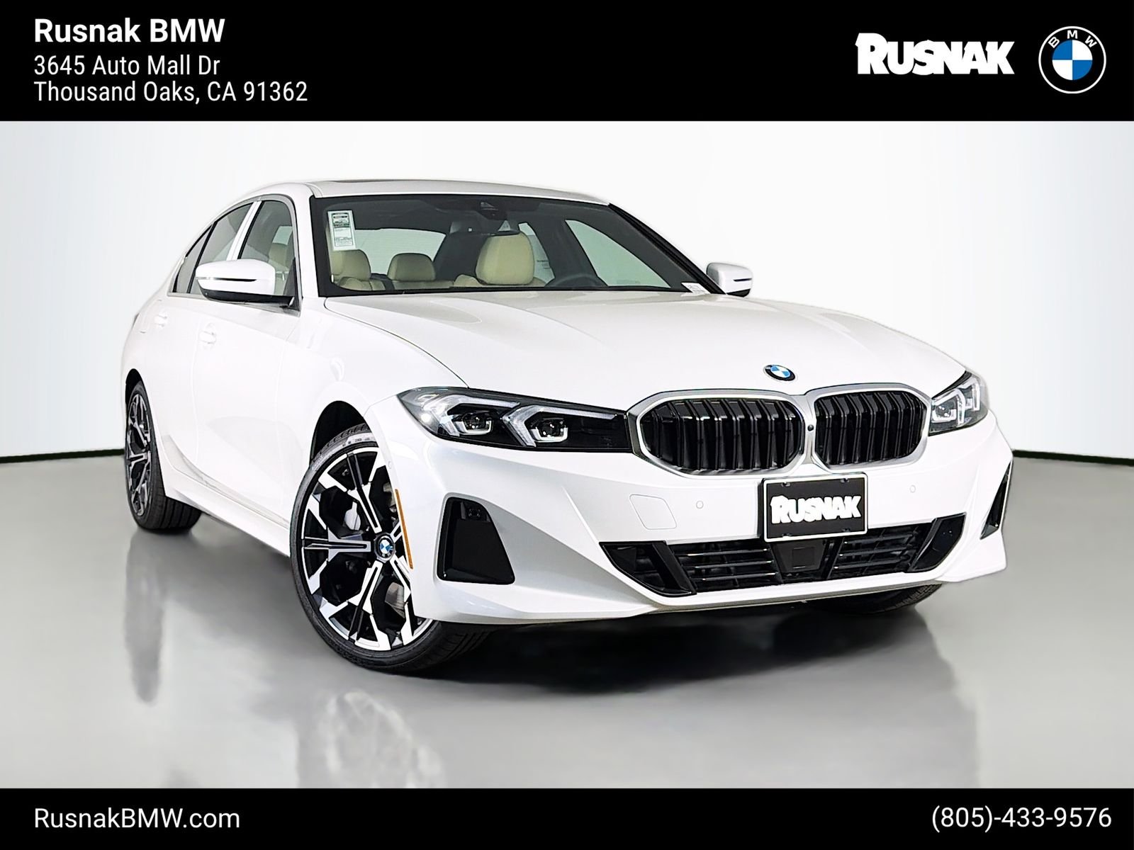 New 2026 Mineral White Metallic BMW 330i image 1