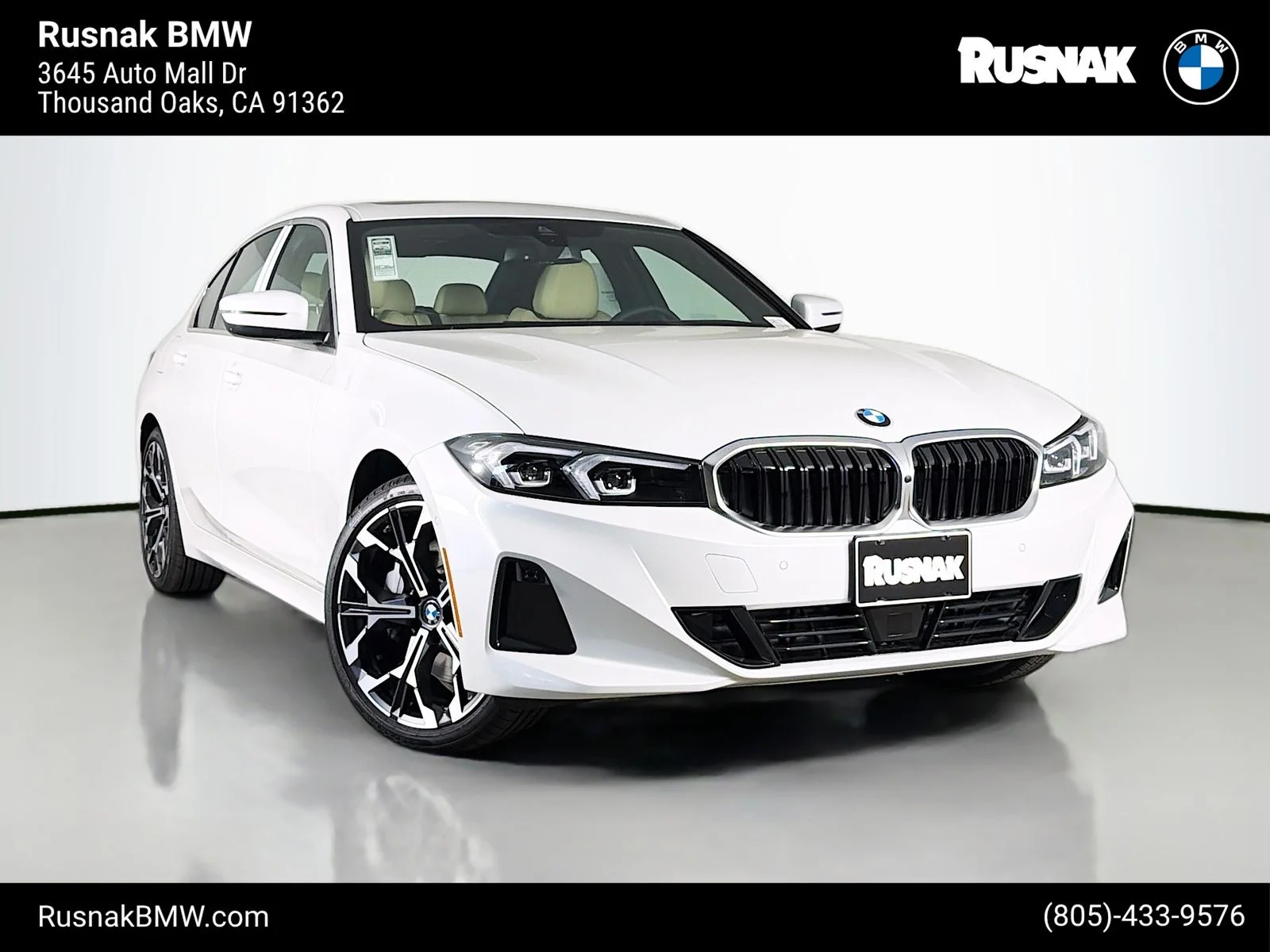 New 2026 Mineral White Metallic BMW 330i image 1