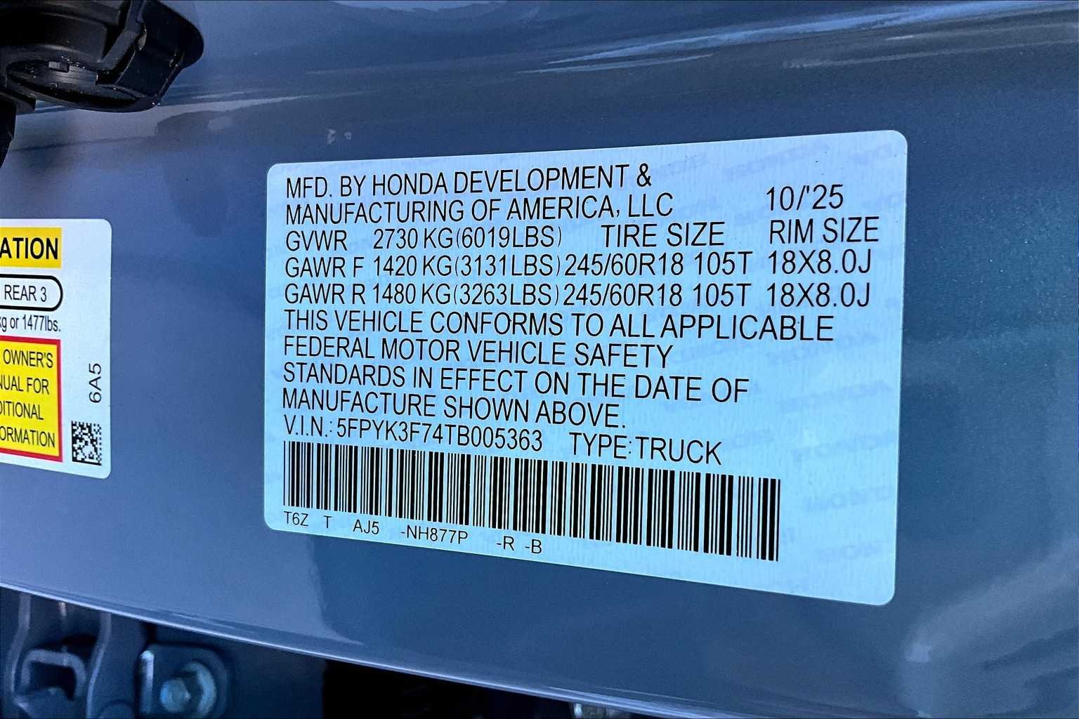 2026 Honda Ridgeline TrailSport - Photo 14