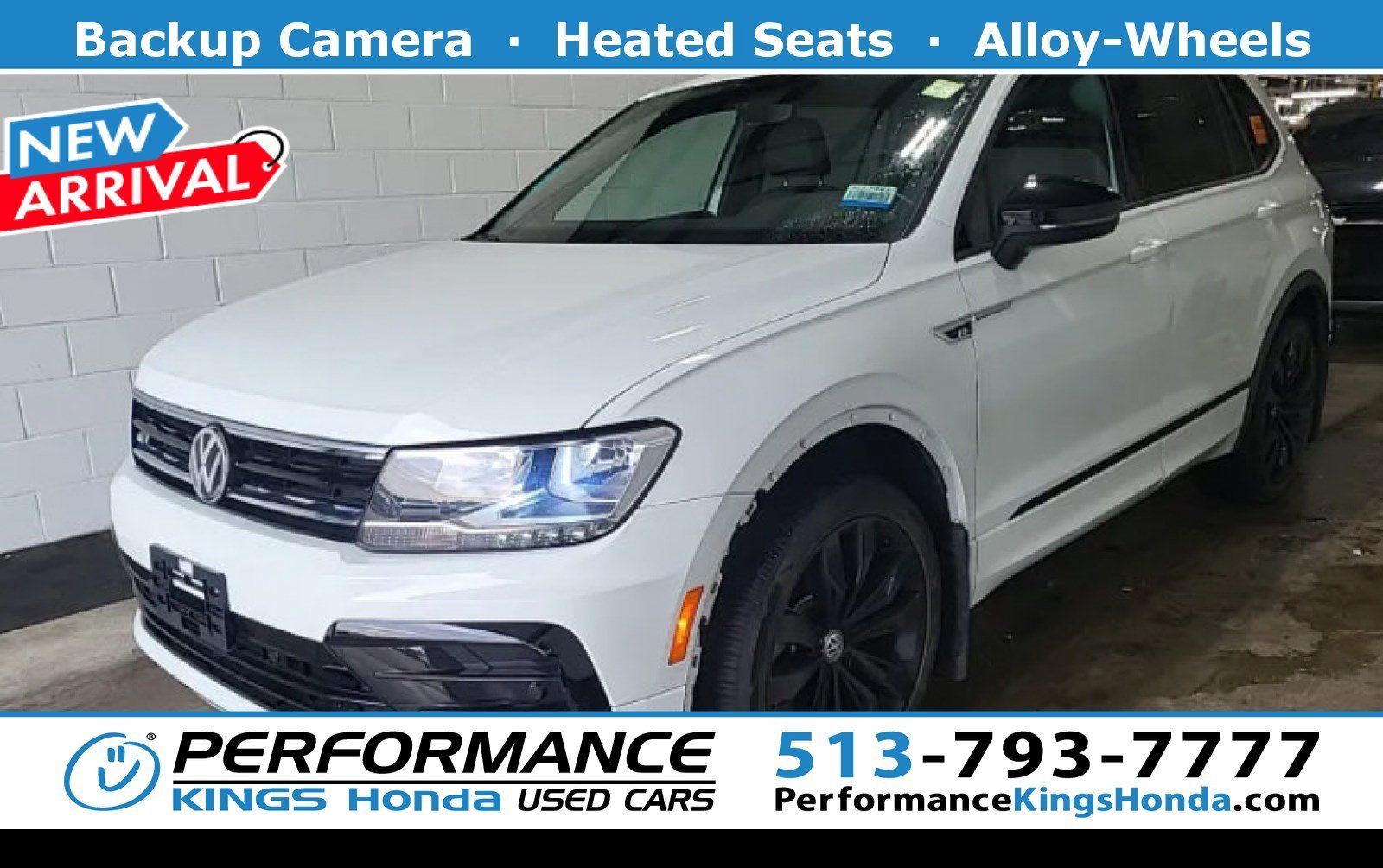 Used 2021 Pure White Volkswagen SE R-Line Black image 1