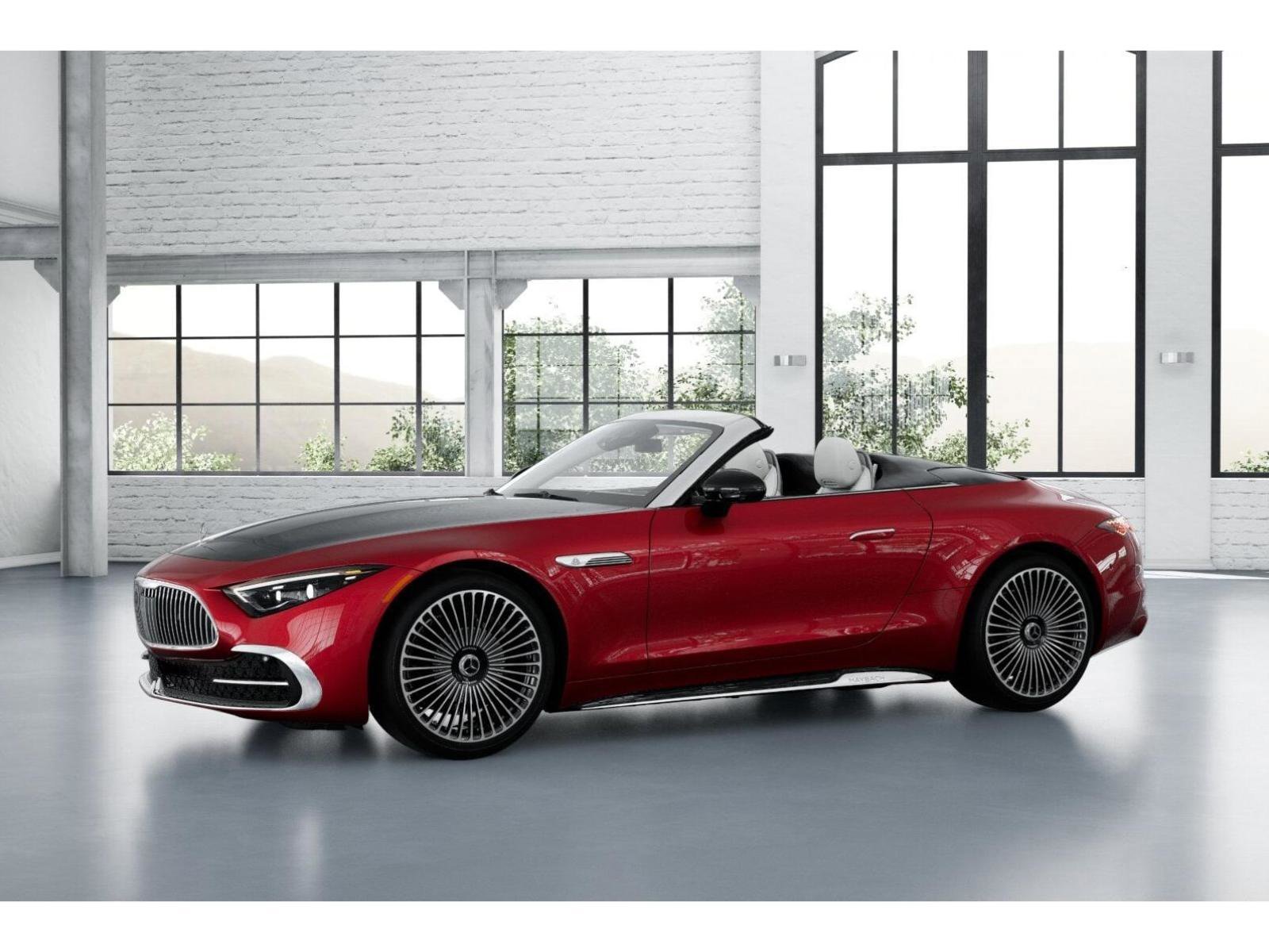 New 2026 MANUFAKTUR garnet red metallic (Red Ambiance) Mercedes-Benz Maybach SL 680 Monogram Series image 37