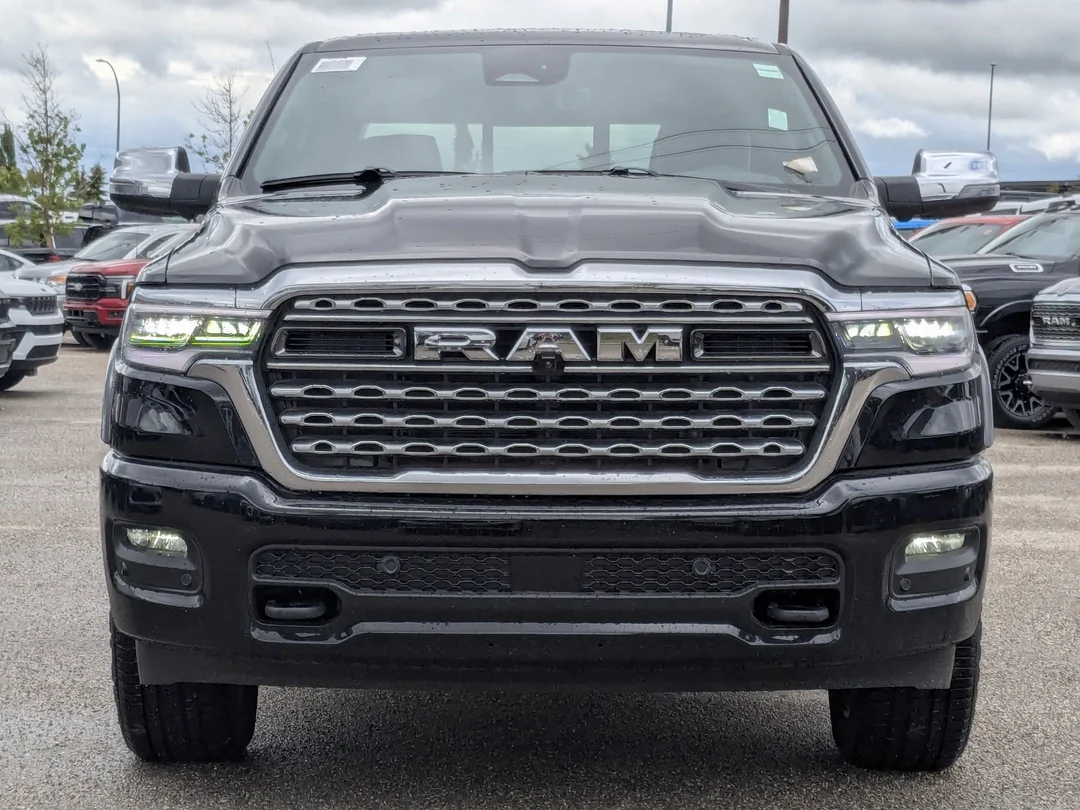 New 2026 Black RAM Limited - - 5.7L HEMI V8 - Pano Sunroof - 14.4 Uconnect - Surround Cam & More! image 3