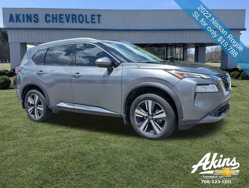 Used 2022 Nissan Rogue SL with VIN 5N1BT3CA6NC688772 for sale in Commerce, GA