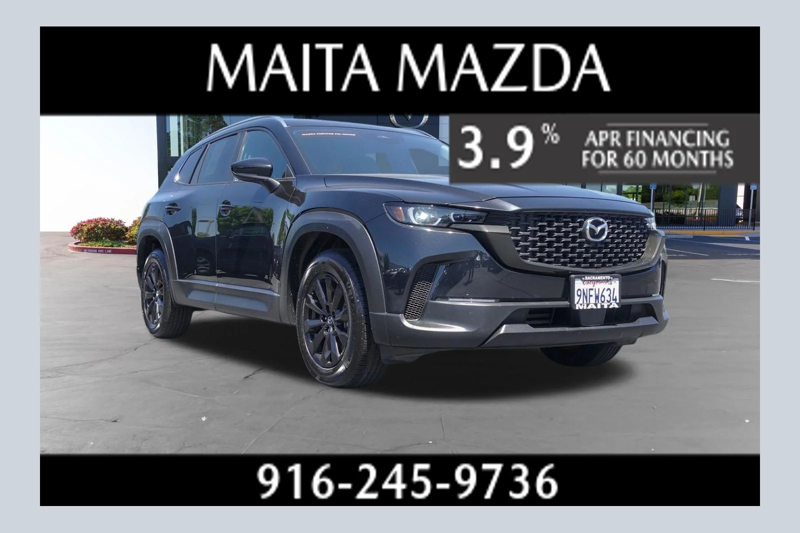 Certified Used 2025 Jet Black Mica Mazda 2.5 S Preferred Package image 1
