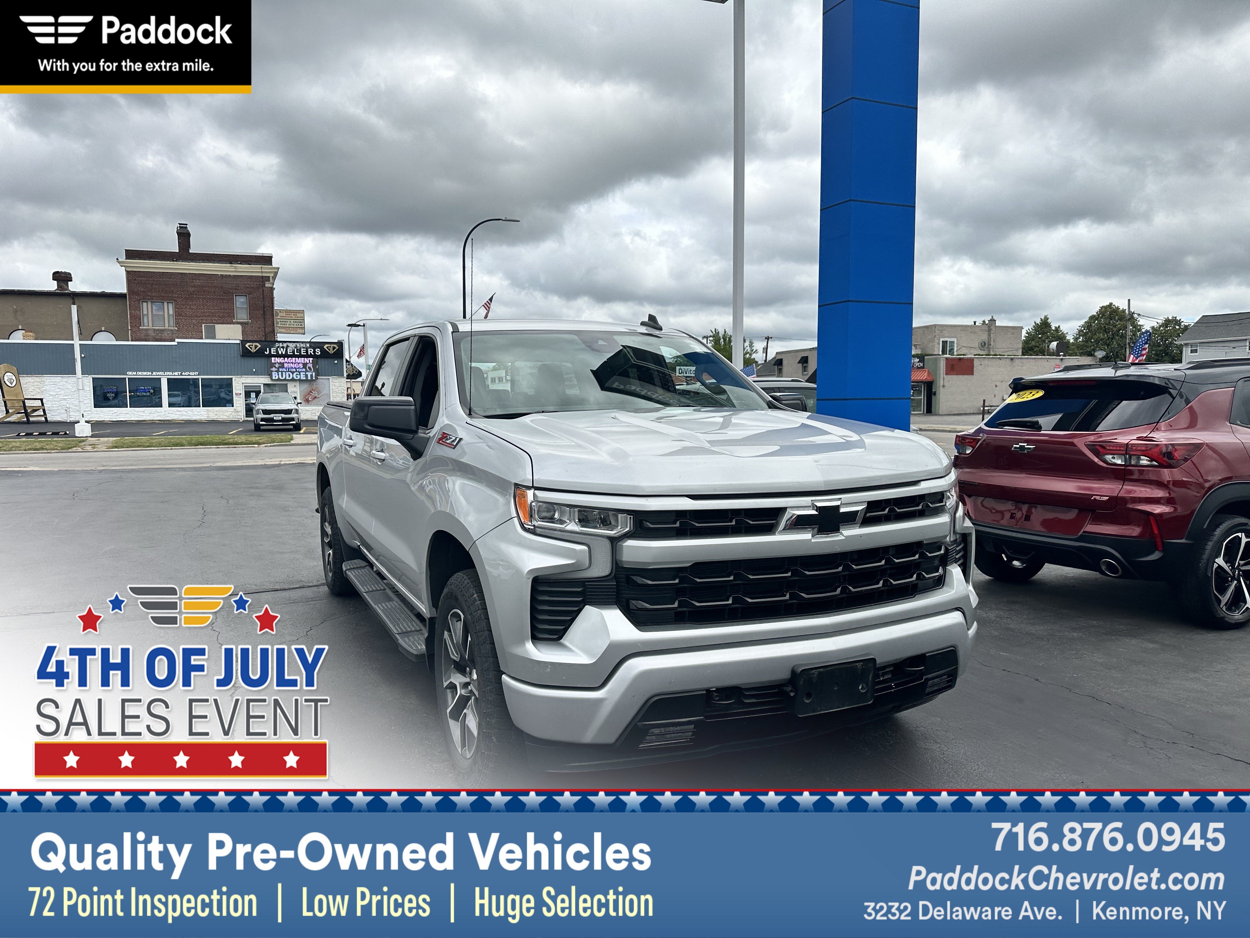 Used 2022 Silver Ice Metallic Chevrolet RST image 1