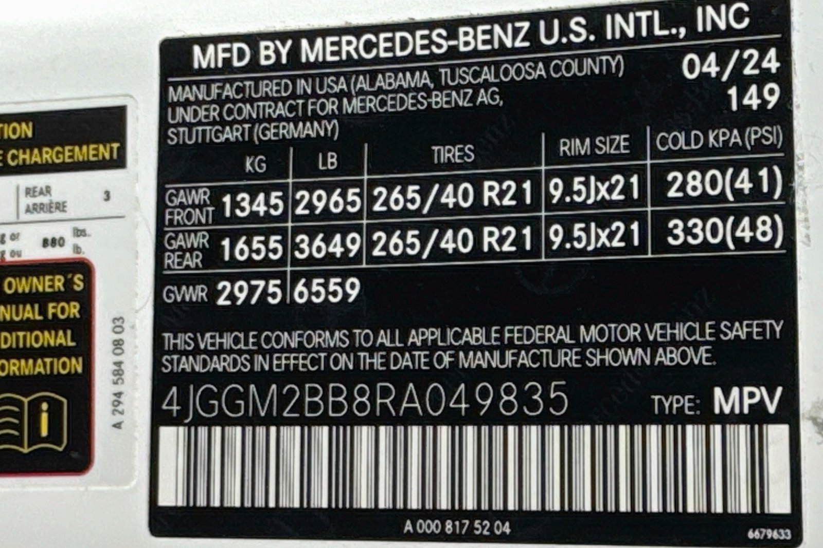 Certified Used 2024 Polar White Mercedes-Benz EQE 350+ image 30