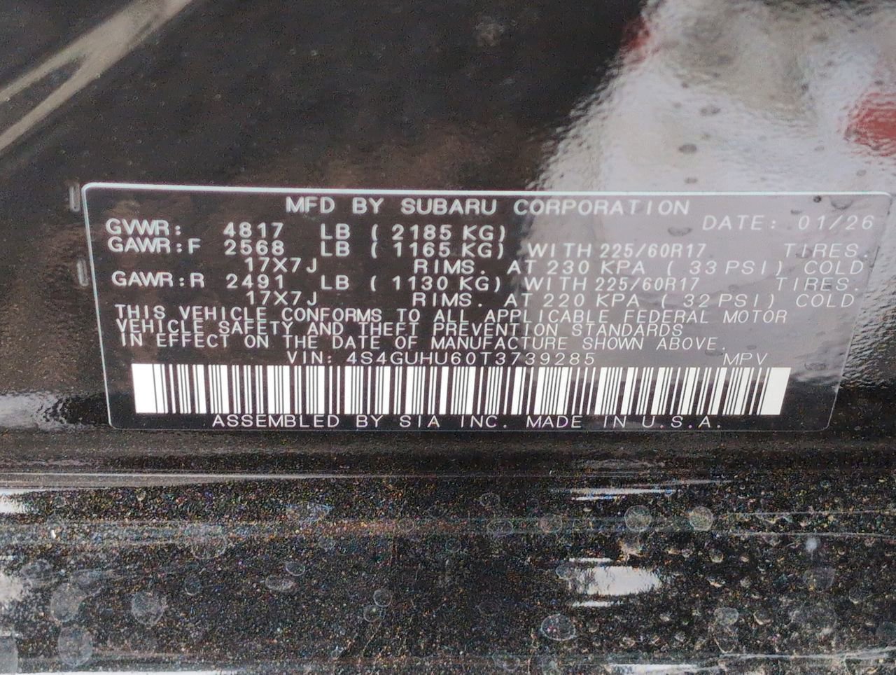 New 2026 CRYSTAL BLACK SILICA Subaru Wilderness image 24