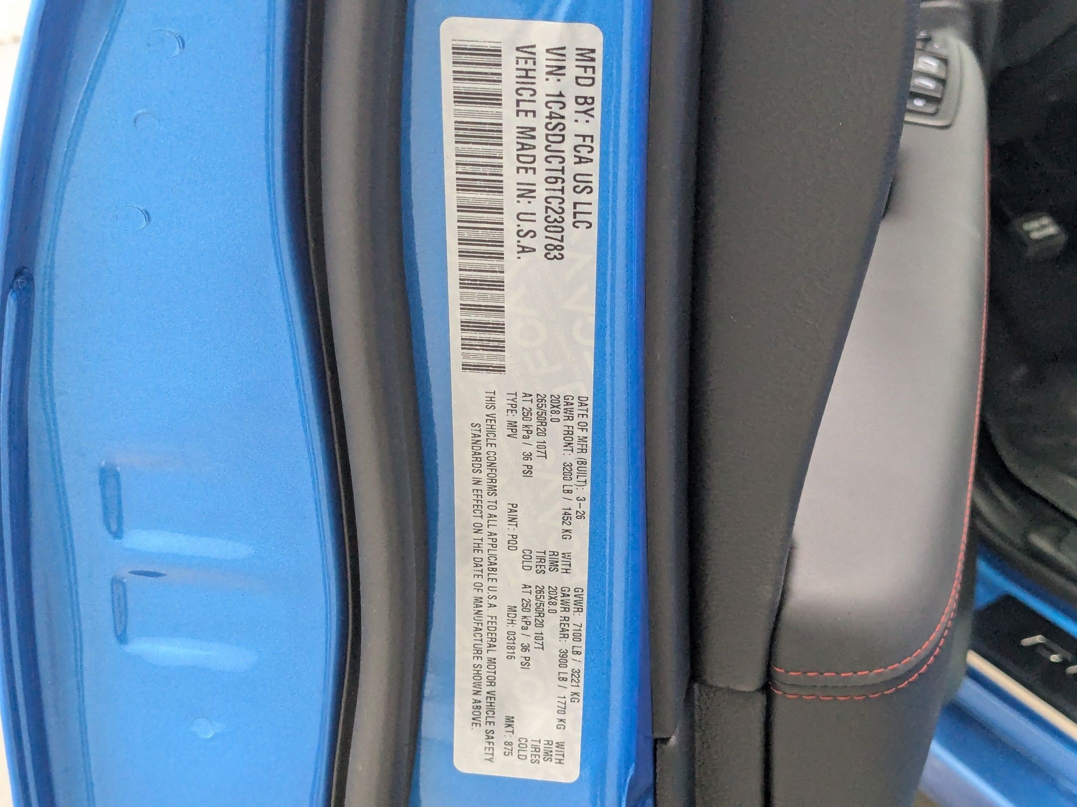 New 2026 B5 Blue Exterior Paint Dodge GT Plus HEMI V8 image 23