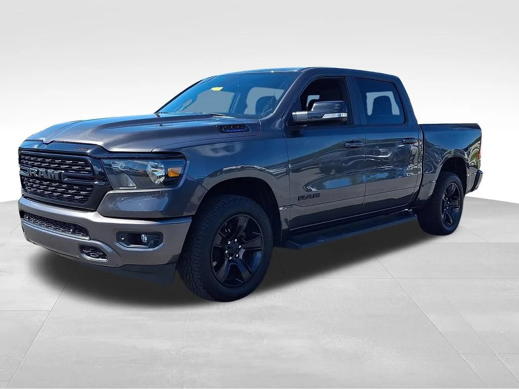 Used 2022 Granite Crystal Metallic Clearcoat Ram Big Horn image 3