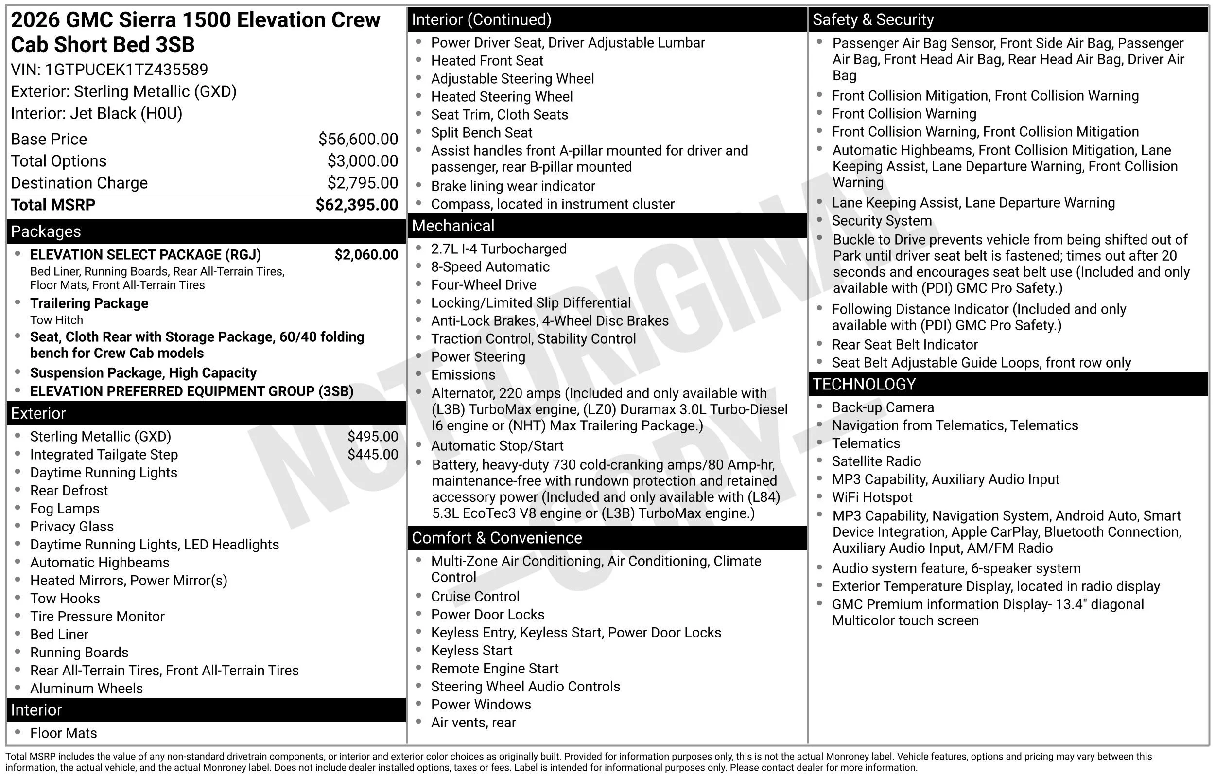 2026 GMC Sierra 1500 Elevation - Photo 41