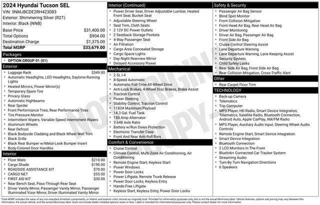 Used 2024 Silver Hyundai SEL image 25