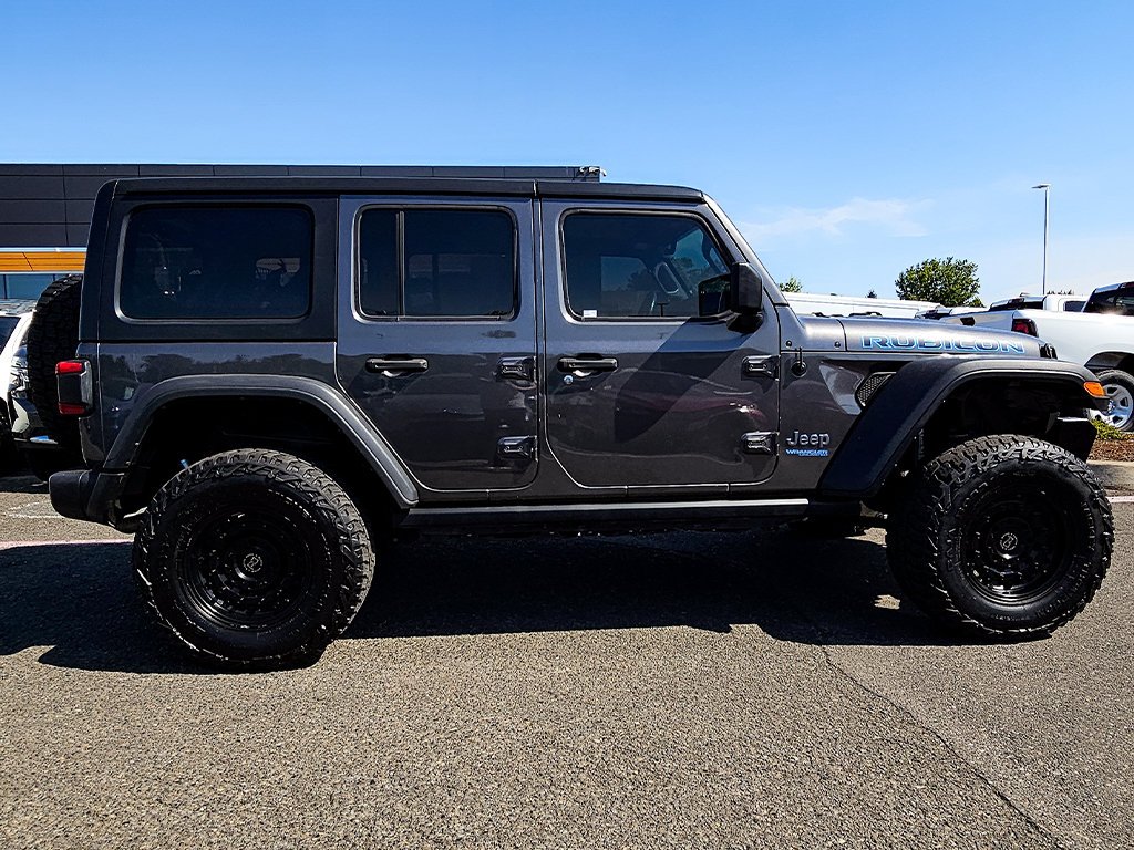 Used 2022 Gray Jeep Unlimited Rubicon 4xe image 8