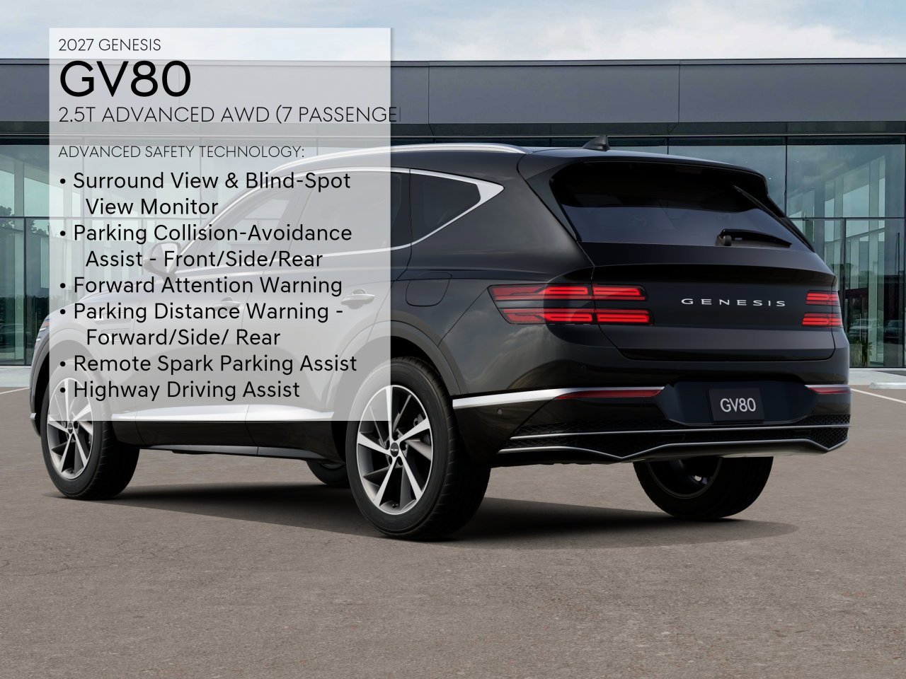 New 2027 Black Genesis 2.5T ADVANCED image 7