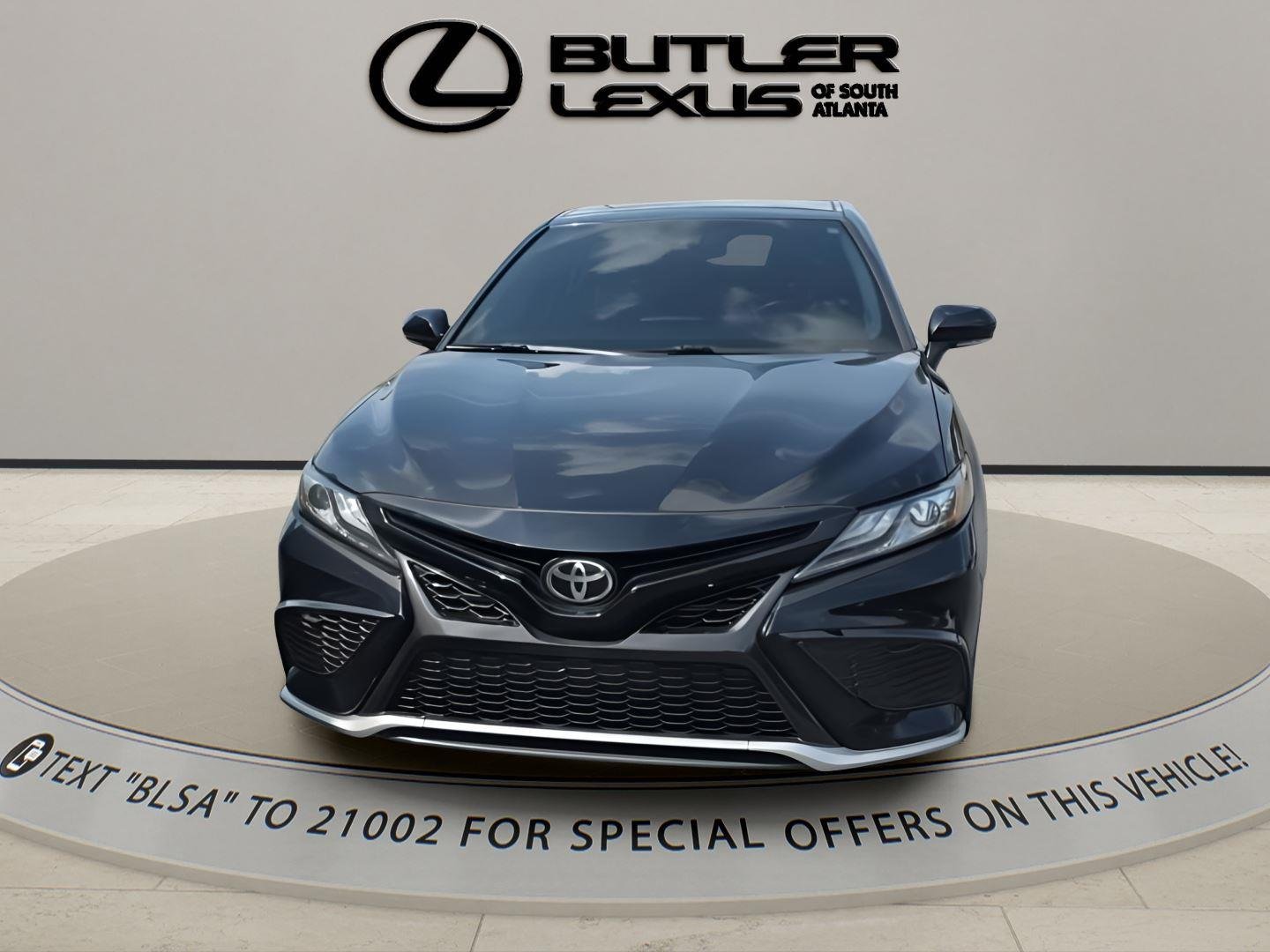 Used 2021 Midnight Black Metallic Toyota XSE image 2