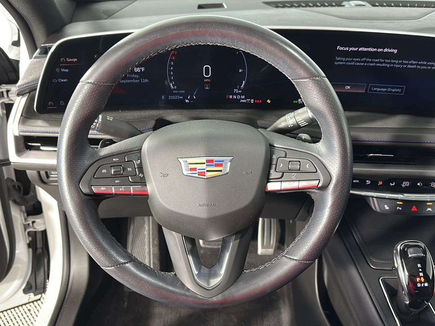 Used 2024 Crystal White Tricoat Cadillac AWD Sport image 12