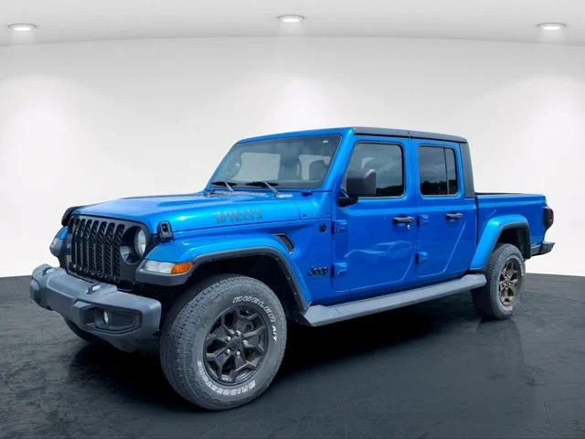 Used 2021 Blue Jeep Willys image 2