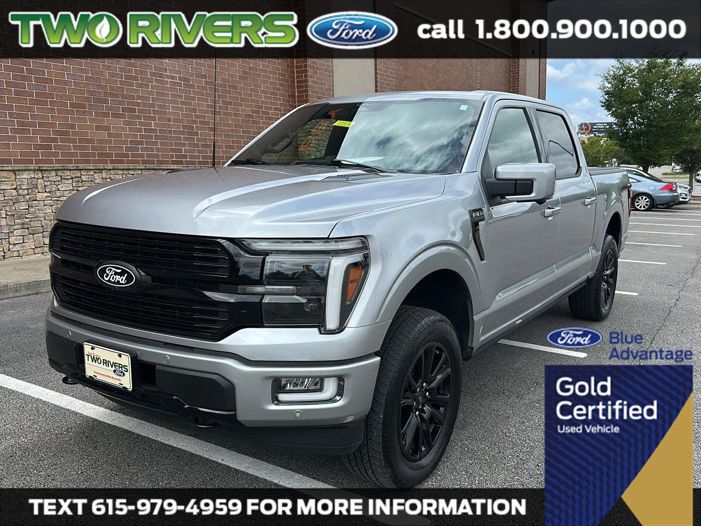Certified Used 2025 Iconic Silver Metallic FORD TRUCK PLATINUM image 1